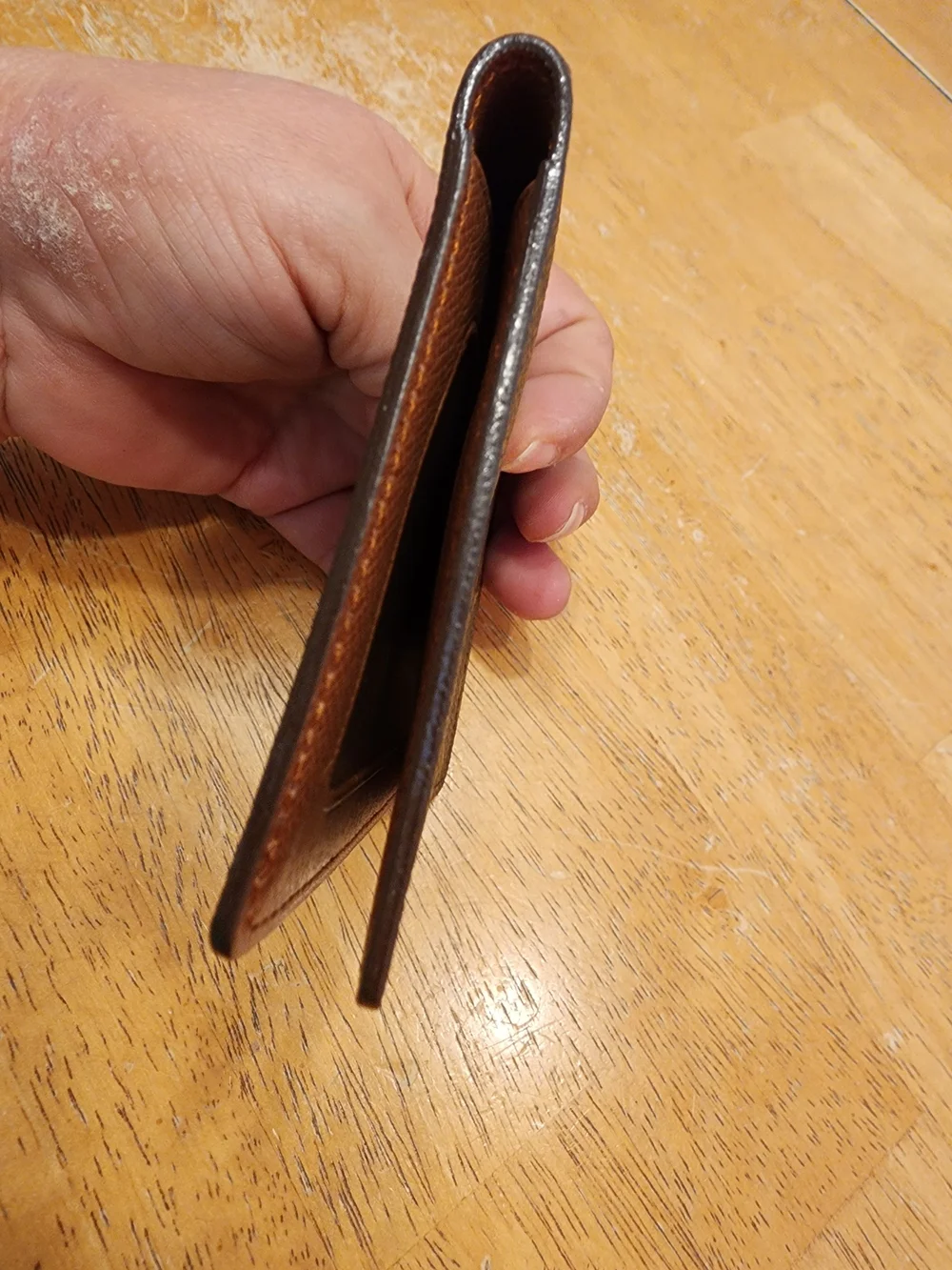 Louis Vuitton Mono Wallet Card Pass Case, designed with a brown monogram canvas